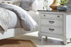 Image of Harper Queen Or King Wirebrushed White Panel Bed "Create Your Own Bedroom" Collection