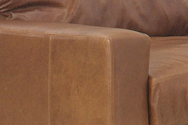 Harrison Contemporary Pillow Back Leather Club Chair