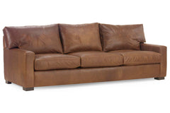 Harrison XL 101 Inch Grand Scale Contemporary Deep Seat Leather Sofa