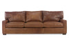 Image of Harrison 87 Inch Contemporary Grand Scale Deep Seat Leather Sofa