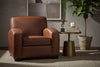 Image of Hayden Contemporary Retro Leather Club Chair