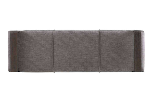 Heath "Quick Ship" 60 Inch long Contemporary Exposed Wood And Fabric Bench