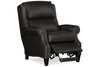 Image of Holt Peppercorn Quick Ship Traditional Wing Back Leather Recliner
