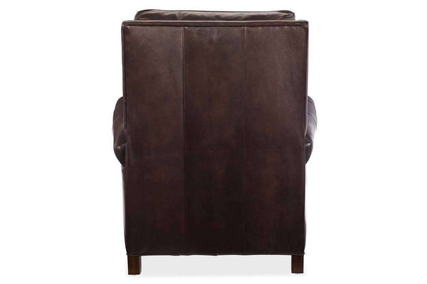 Horatio Chateau "Quick Ship" Leather Traditional Nailhead Recliner