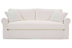 Kaley I 88 Inch Single Bench Cushion Fabric Slipcovered Sofa