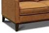 Image of Kellan 85 Inch Modern Leather Track Arm Sofa