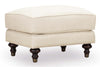 Image of Kerrie "Quick Ship" Fabric Footstool Ottoman