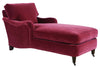 Image of Kristen English Arm Chaise Chair With Pillow Back