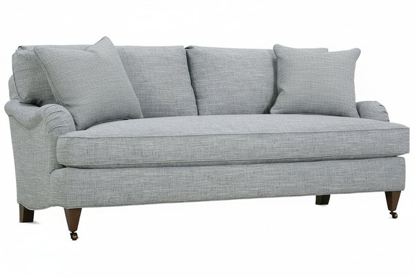 Kristen I 77 Inch English Arm Single Bench Seat Pillow Back Queen Sleeper Sofa