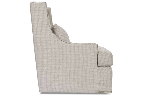 Lacey Fabric Upholstered Swivel Accent Chair