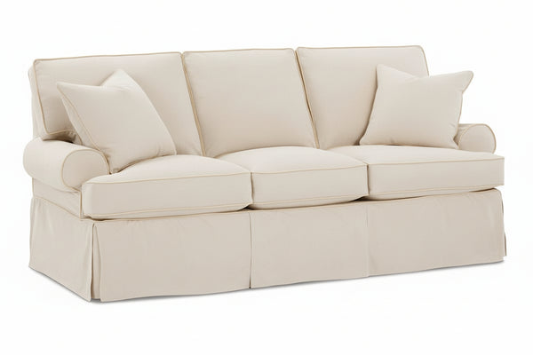 Laura 84 Inch Slipcovered Sofa