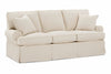 Image of Laura 84 Inch Slipcovered Sofa