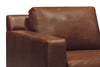 Image of Lawrence Rio Luggage Modern Leather Track Arm Club Chair