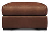 Image of Lawrence Rio Luggage Modern Leather Pillow Top Ottoman