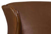 Image of Amherst Leather Tight Back Accent Chair With Wings