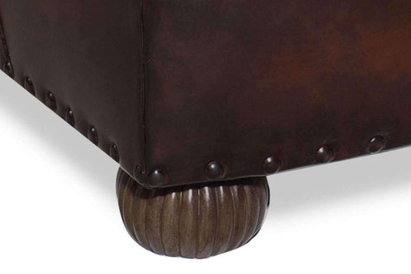 Gleason Large Tufted Leather Club Chair