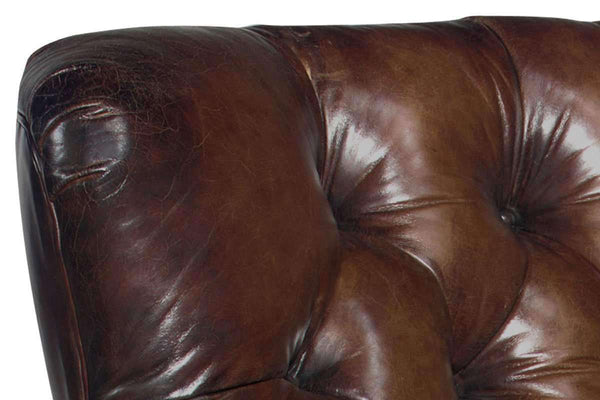 Gleason Large Tufted Leather Club Chair