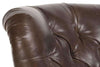 Image of Hadley Button Tufted Leather Chesterfield Club Chair