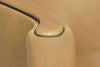 Image of Roman Leather Tub Swivel Barrel Chair