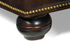 Image of Welby Tufted Leather Tub Chair With Nail Trim