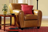 Image of Leather Furniture Baxter "Designer Style" French Art Deco Style Leather Recliner