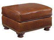 Bowman "Designer Style" Leather Footstool Ottoman