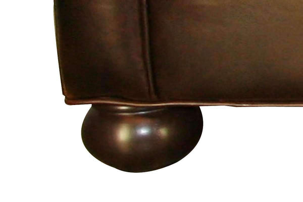 Empire 86 Inch Two Seat Chesterfield Leather Sofa
