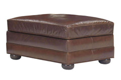 Sheffield Grand Scale Leather Ottoman Foot Stool