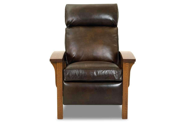 Aldrich Arts And Crafts Style Mission Leather Recliner Chair