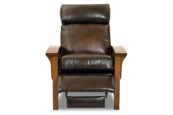 Aldrich Arts And Crafts Style Mission Leather Recliner Chair