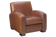 Hayden Contemporary Leather Square Back Recliner Chair