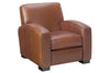 Image of Leather Recliner Hayden Contemporary Leather Square Back Recliner Chair