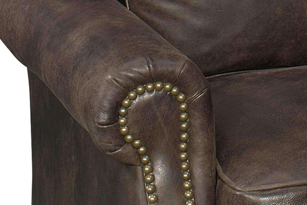 Julius Pillow Back Leather Recliner