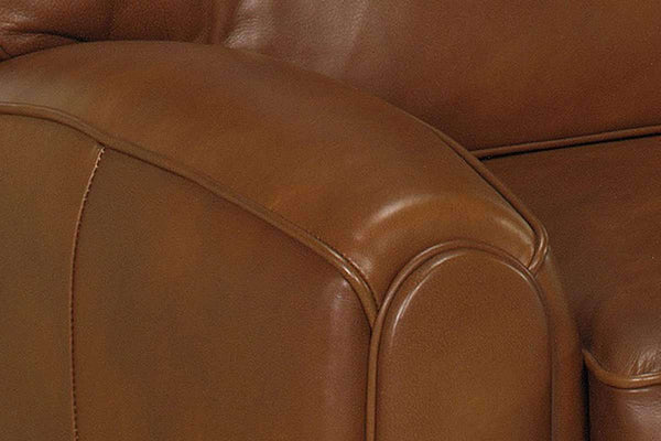 Leather Recliner Lyndon Leather Push Back Pillow Recliner