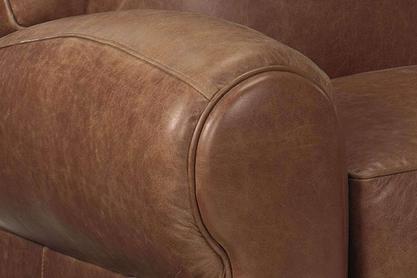 Leather Recliner Sebastian Traditional Leather Reclining Club Chair