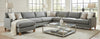 Image of Nicole "Designer Style" Fabric Upholstered Modular Sectional