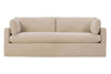 Image of Slipcovered Furniture Liza I "Designer Style" Single Bench Seat Slipcovered Sofa 
