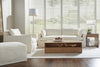 Image of Liza Slipcovered Footstool Ottoman
