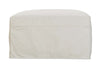 Image of Liza Slipcovered Footstool Ottoman