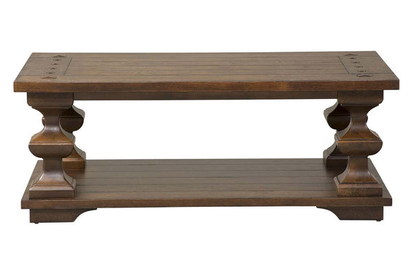 Lucca I Kona Brown Spanish Style Occasional Table Collection