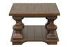 Image of Lucca I Kona Brown Spanish Style Cocktail Table With Lower Storage Shelf