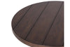 Image of Lucca I Kona Brown Spanish Style Round End Table With Pedestal Base