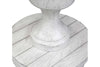 Image of Lucca II Spanish Style Whitewashed Round End Table