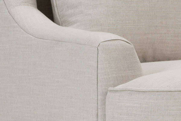 Lydia Fabric Chair With Aged Brass Metal Legs