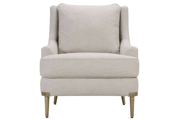 Lydia Fabric Chair With Aged Brass Metal Legs