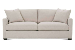 Macy 88 Inch Fabric Upholstered 2 Cushion Or Single Bench Seat Track Arm Sofa