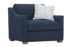 Macy "Ready To Ship" Fabric Chair and Ottoman Set (Photo For Style Only)