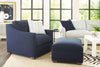 Image of Macy Oversized Sloping Track Fabric Arm Chair