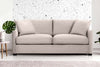 Image of Macy 88 Inch Fabric Upholstered 2 Cushion Or Single Bench Seat Track Arm Sofa