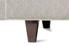 Image of Margo I 88 Inch Mid Century Modern Single Bench Seat Track Arm Fabric Sofa